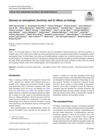 Glossary on atmospheric electricity and its effects on biology