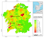 Winter circulation weather types and hospital admissions for respiratory diseases in Galicia, Spain